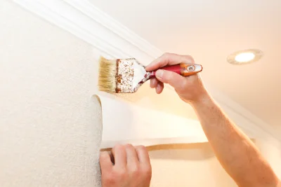 Pose de papier peint à la Collancelle — revêtements muraux et toiles de verre